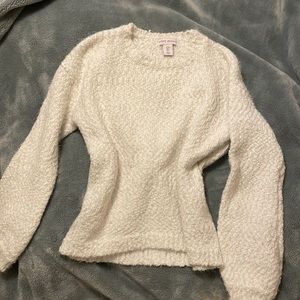 cute winter white sweater
